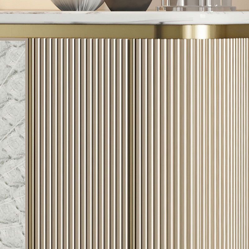 Gabinetes de madera de ingeniería modernos de aparador Credenza, 35.4 pulgadas de altura