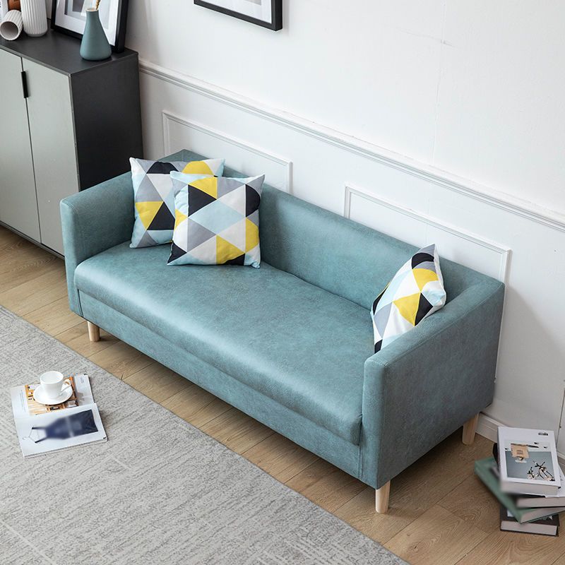 Faux Leather Tight Back Sofa with Tuxedo Arm for Living Room Clearhalo 'furn' 'furn_sofas' 'Furniture' 'furniture_sofas' 'Living Room Furniture' 'Sofa' 'sofas' 1200x1200_04c7d288-9d37-4ed7-acb6-6364f21e7a53