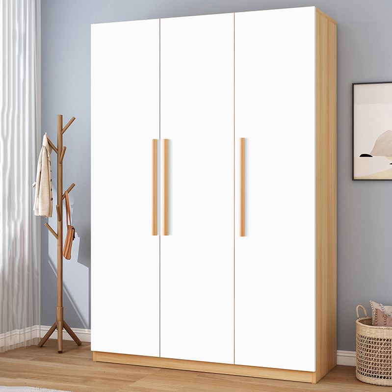 Wooden Frame Wardrobe Freestanding Wardrobe Armoire with Shelves and Clothes Rail Clearhalo 'Armoires & Wardrobes' 'armoires_wardrobes' 'Bedroom Furniture' 'furn' 'furn_armoires_wardrobes' 'Furniture' 1200x1200_04c8d443-2818-4598-a8fb-6464dbf68bc5