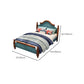 French Country Headboard Standard Bed Solid Wood Bed with Footboard