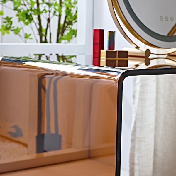 Contemporary Make-up Vanity Standing Glass Bedroom Makeup Vanity