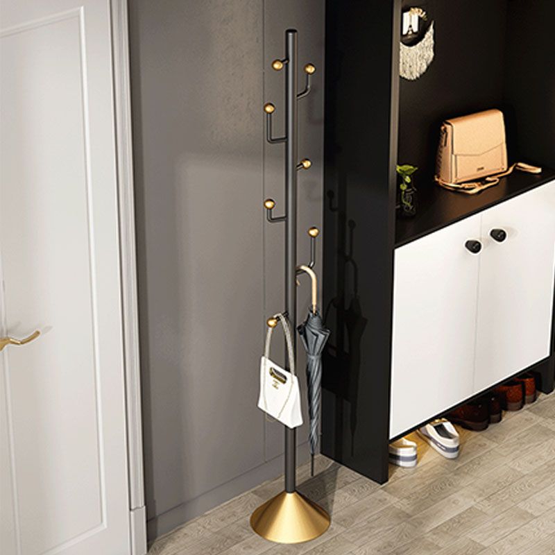 Glam Coat Rack Free Standing Coat Hook Metal Hall Stand Living Room Clearhalo 'Entry & Mudroom Furniture' 'furn' 'furn_hall_tree_coat_racks' 'Furniture' 'Hall Trees & Coat Racks' 'hall_tree_coat_racks' 1200x1200_04cc6d20-a63d-49c5-b11c-36f6c296b378