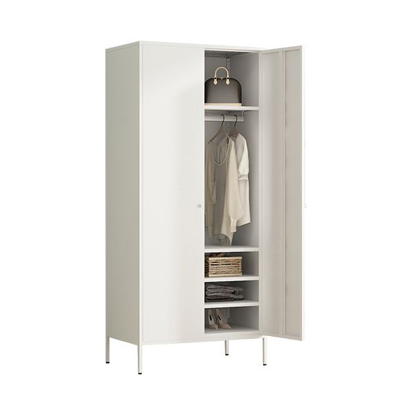 Armoire de rangement en métal moderne pour la chambre d'armoire finale mate avec porte à charnière