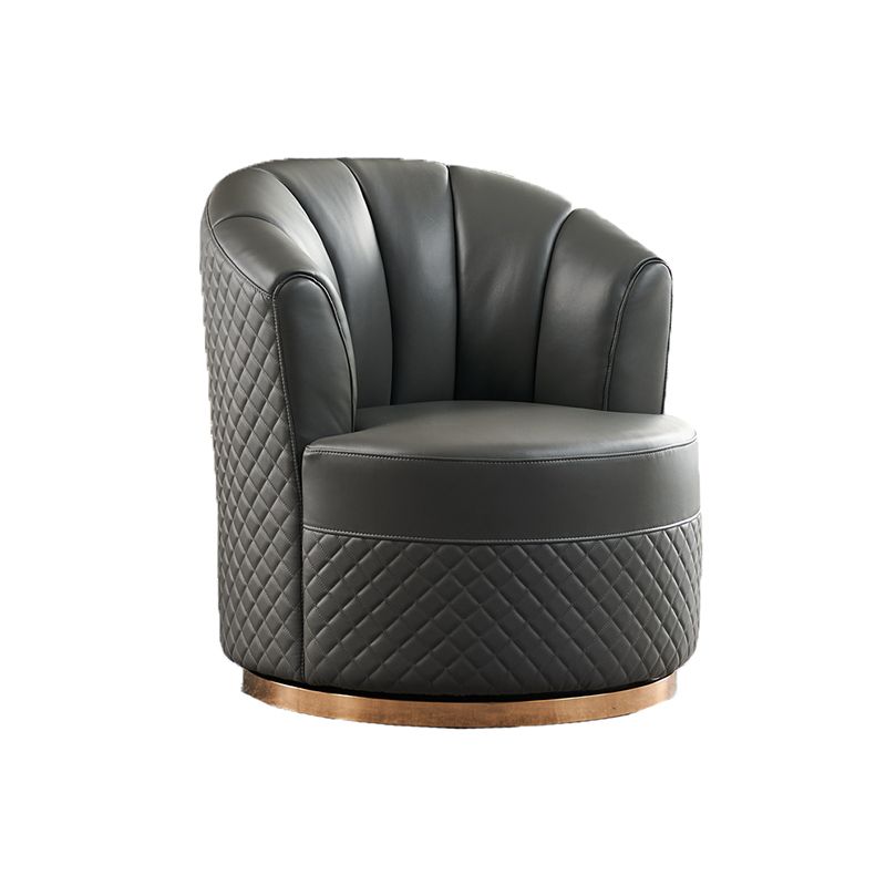 Chaise de luxe légère italienne pivotante chaise simple salon single canapé nordique