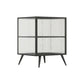 Modern Glass Door Night Table Metal Storage Nightstand for Bedroom Clearhalo 'Bedroom Furniture' 'furn' 'furn_night_stand' 'Furniture' 'night_stand' 'Nightstands' 1200x1200_04ceb9f1-bdf2-4dba-9b4a-fb8bfb04ae43
