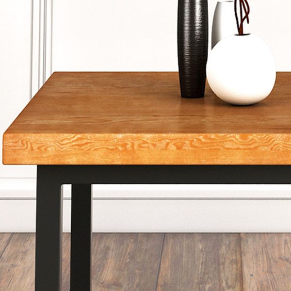 Industrial Square Dining Table Pine Solid Wood Table with Double Pedestal Clearhalo ' dining_table' 'Dining Tables & Seating' 'Dining Tables' 'furn' 'furn_dining_table' 'Furniture' 'furniture_dining_table' 'Kitchen & Dining Furniture' 'kitchen&dining_furn' 'kitchen' 'kitchen_dining_table' 1200x1200_04cede4e-ef2a-4cb7-a582-0691ef1673b9