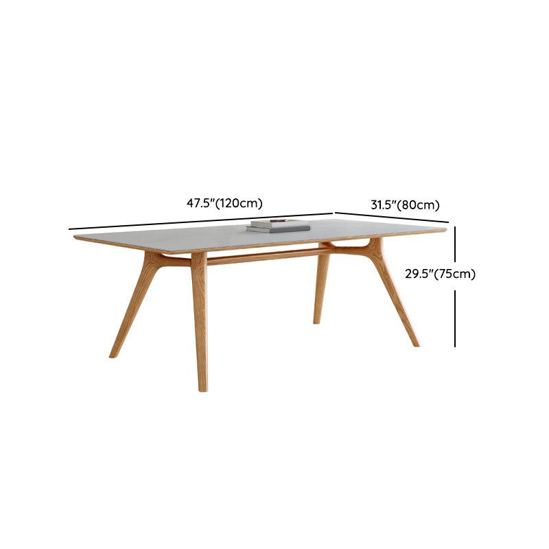 Set di sala da pranzo nordica 1/4/5/6/7 PC Tavolo da pranzo in legno