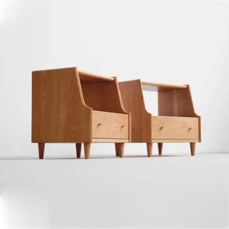 1 Drawer Medium Wood Nightstand Modern Solid Wood Night Table ,19.7" Tall Clearhalo 'Bedroom Furniture' 'furn' 'furn_night_stand' 'Furniture' 'night_stand' 'Nightstands' 1200x1200_04d18833-3268-45c1-ac45-28ce1fff12d1