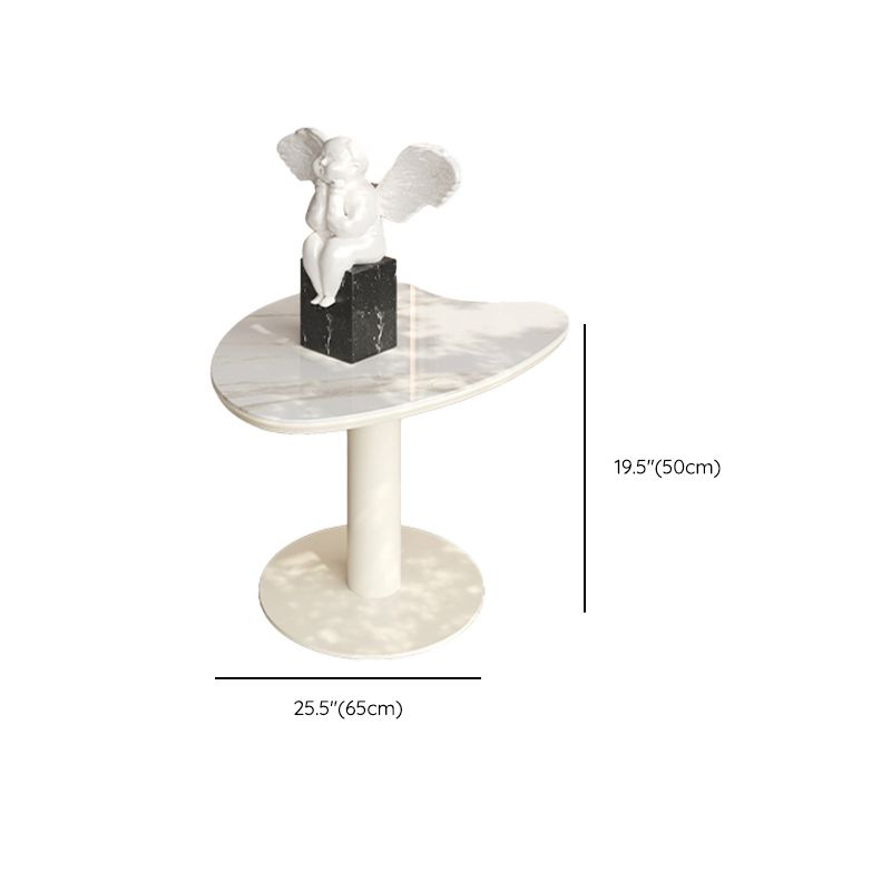 No Distressing Single Coffee Table Slate Free-Form White Coffee Table Clearhalo 'Coffee & Accent Tables' 'Coffee Tables' 'coffee_tables' 'furn' 'furn_coffee_tables' 'Furniture' 'Living Room Furniture' 1200x1200_04d1f3fd-7236-49f1-a142-7bedb27864ab