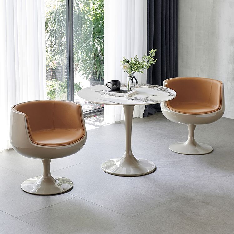 Round Shape White Dining Table Sintered Stone Table Modern with Tulip Base Clearhalo ' dining_table' 'Dining Tables & Seating' 'Dining Tables' 'furn' 'furn_dining_table' 'Furniture' 'furniture_dining_table' 'Kitchen & Dining Furniture' 'kitchen&dining_furn' 'kitchen' 'kitchen_dining_table' 1200x1200_04d384ba-17af-41b4-aefe-0c99b7e9a030