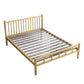Metalen eigentijds standaardbed met metalen benen bedframe met hoofdeinde