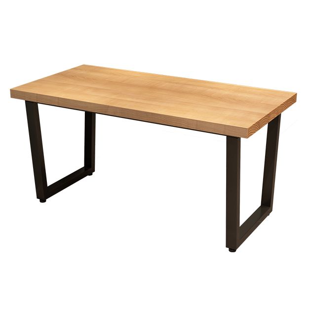 Industrial Solid Wood Dining Table Rectangle Table with Sled Base for Dinning Room Clearhalo ' dining_table' 'Dining Tables & Seating' 'Dining Tables' 'furn' 'furn_dining_table' 'Furniture' 'furniture_dining_table' 'Kitchen & Dining Furniture' 'kitchen&dining_furn' 'kitchen' 'kitchen_dining_table' 1200x1200_04d4587c-d280-4f1e-9b91-ebeddf44f9be