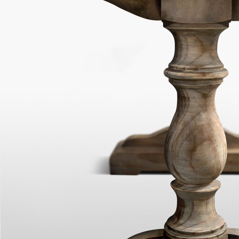 Brown Industrial Style Bar Table Solid Wood Cafe Casual Bar Table