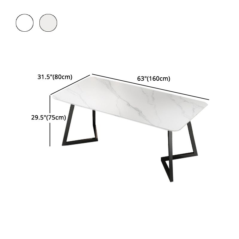 Modern 1/4/5/7 Pieces Dining Set Sintered Stone Dining Table with Leather Chairs Clearhalo 'Dining Room Sets' 'Dining Tables & Seating' 'dining_room_set' 'furn' 'furn_dining_room_set' 'Furniture' 'furniture_dining_room_set' 'Kitchen & Dining Furniture' 'kitchen&dining_furn' 'kitchen' 1200x1200_04d4f2bd-4977-4bf2-a550-22e9dc6997af