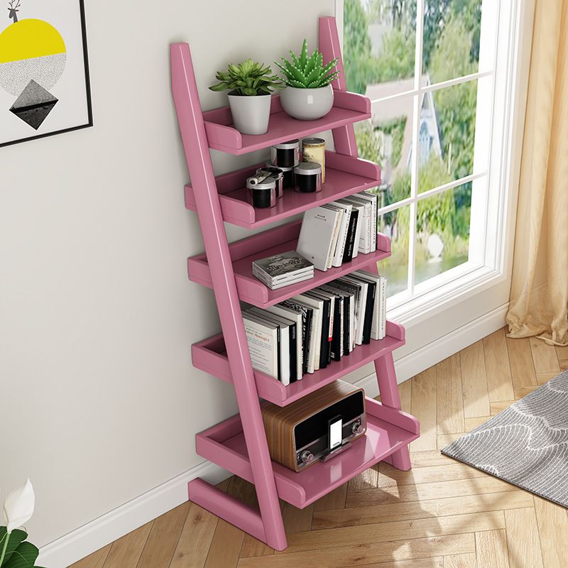 Rubber Wood Ladder Bookshelf Modern Open Back Bookshelf for Home Office Clearhalo 'Bookcases' 'Furniture' 'furniture_bookcases' 'kitchen' 'kitchen_bookcases' 'Living Room Furniture' 'Office Furniture' 1200x1200_04d52f53-6cca-49e8-82bc-accf5bbe948c