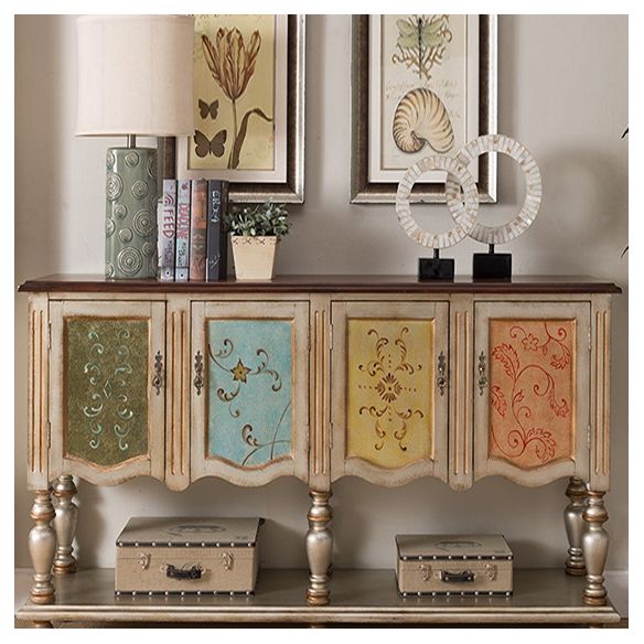 Industrial Solid Wood Storage Cabinet with Doors Chest with Shelves Clearhalo 'Cabinets & Chests' 'cabinets_chests' 'furn' 'furn_cabinets_chests' 'Furniture' 'Living Room Furniture' 1200x1200_04da2266-d438-452e-84be-8e98d9e3db57