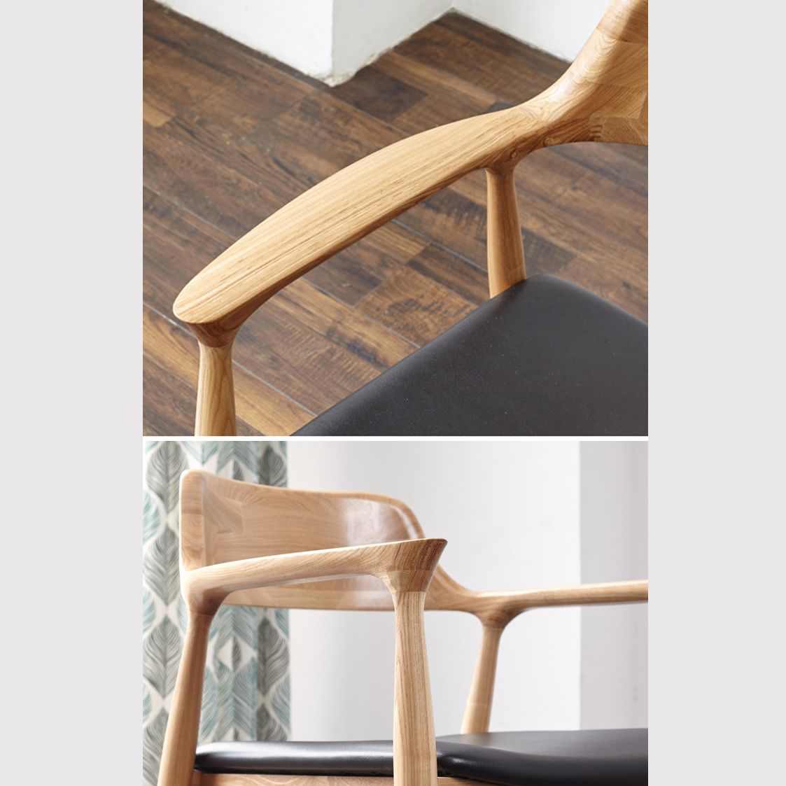 Contemporary Style Dining Chair Solid Wood Open Back Dining Side Chair for Restaurant Clearhalo ' kitchen&dining_furn' 'Dining Chairs' 'Dining Tables & Seating' 'dining_chair' 'Furniture' 'furniture_dining_chair' 'Kitchen & Dining Furniture' 'kitchen' 1200x1200_04dd2926-53ec-489e-a5ad-9c222731291b