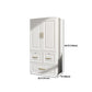 Contemporary Style Wardrobe Plastic Bedroom Wardrobe Closet With Drawer