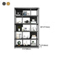 Vertical Metal Frame Etagere Bookshelf Manufactured Wood Shelf Bookcase for Living Room Clearhalo 'Bookcases' 'furn' 'furn_bookcases' 'Furniture' 'furniture_bookcases' 'Office Furniture' 1200x1200_04df37a2-9fcf-46bd-84b6-eb2abb96357b