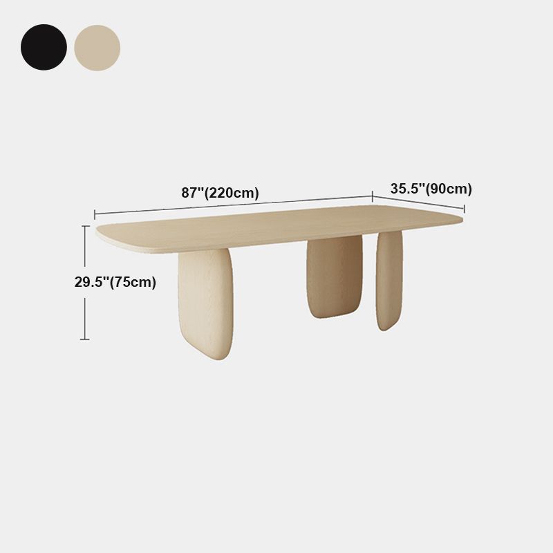Modern 1/2/4/5 Pieces Rectangle Dining Set Pine Wood Dining Table with Chairs Clearhalo 'Dining Room Sets' 'Dining Tables & Seating' 'dining_room_set' 'furn' 'furn_dining_room_set' 'Furniture' 'furniture_dining_room_set' 'Kitchen & Dining Furniture' 1200x1200_04dfbe6e-bd4b-48d7-90ce-252b1d6d93aa