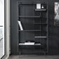 Contemporary Shelf Bookcase Open Storage Metal Bookcase with Shelves