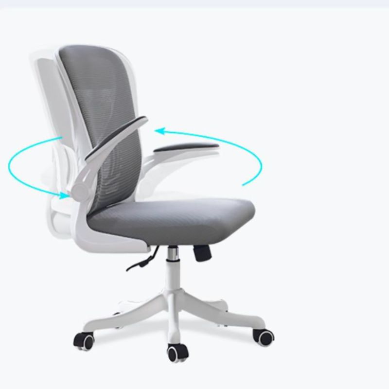 High Back Mesh Bureau stoel in hoogte verstelbare gewatteerde wapenstoel met wielen