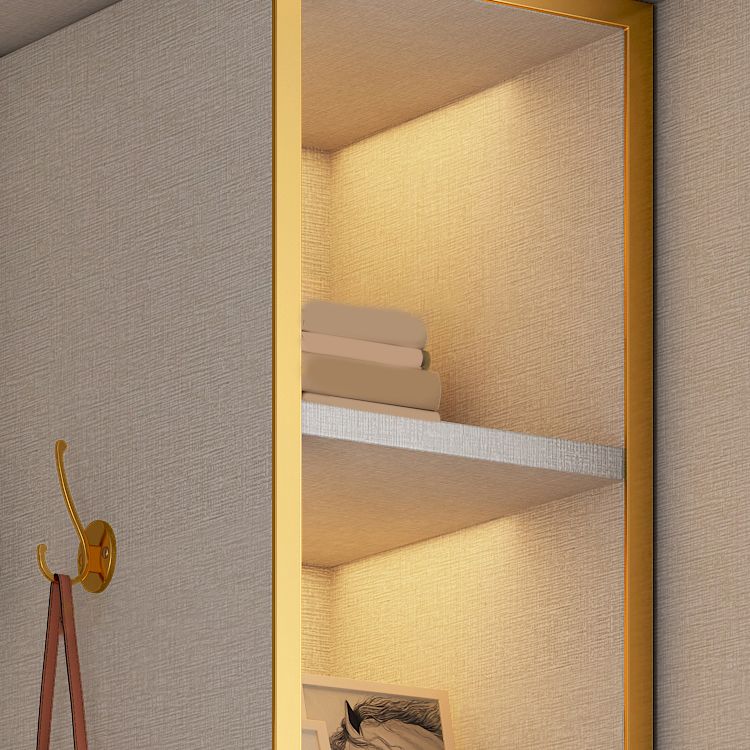 White Modern Style Wardrobe Cabinet Engineered Wood Wardrobe with Clothing Rod Clearhalo 'Armoires & Wardrobes' 'armoires_wardrobes' 'Bedroom Furniture' 'furn' 'furn_armoires_wardrobes' 'Furniture' 1200x1200_04e1a307-4cfc-475c-8677-582d60960164