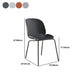 Armloze stalen basisconferentie stoel plastic rug en stoelstoel