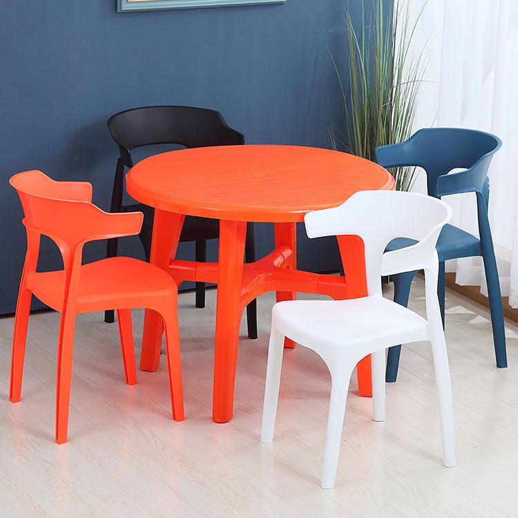 Contemporary Plastic Kitchen and Dining Room Chair Open Back Dining Side Chair Clearhalo 'Dining Chairs' 'Dining Tables & Seating' 'dining_chair' 'furn' 'furn_dining_chair' 'Furniture' 'furniture_dining_chair' 'Kitchen & Dining Furniture' 1200x1200_04e26e54-2f5c-4a4e-9cae-1b5c059688e5