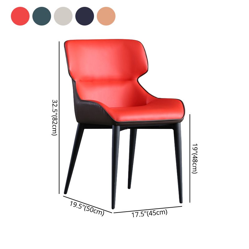 Industrial Home Arm Chair Wingback Metal Upholstered Dining Room Chair (Set of 2) Clearhalo ' kitchen&dining_furn' 'Dining Chairs' 'Dining Tables & Seating' 'dining_chair' 'furn' 'furn_dining_chair' 'Furniture' 'furniture_dining_chair' 'Kitchen & Dining Furniture' 'kitchen' 1200x1200_04e38a5f-3963-408b-bf30-36f47c64ffab