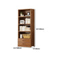 Manufactured Wood Standard Bookshelf Brown Vertical Bookcase with Door and Drawer Clearhalo 'Bookcases' 'furn' 'furn_bookcases' 'Furniture' 'furniture_bookcases' 'Office Furniture' 1200x1200_04e3f116-1925-4f66-b2fa-5c8ae7c61abd