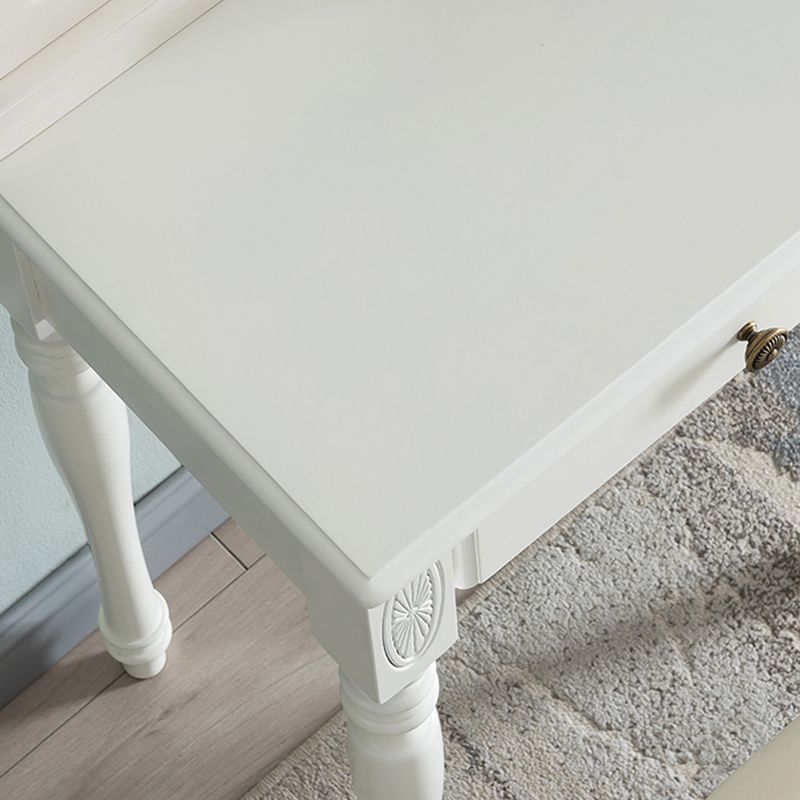 Rubberwood Bedroom Contemporary Storage Box 1 Drawers Vanity Desk