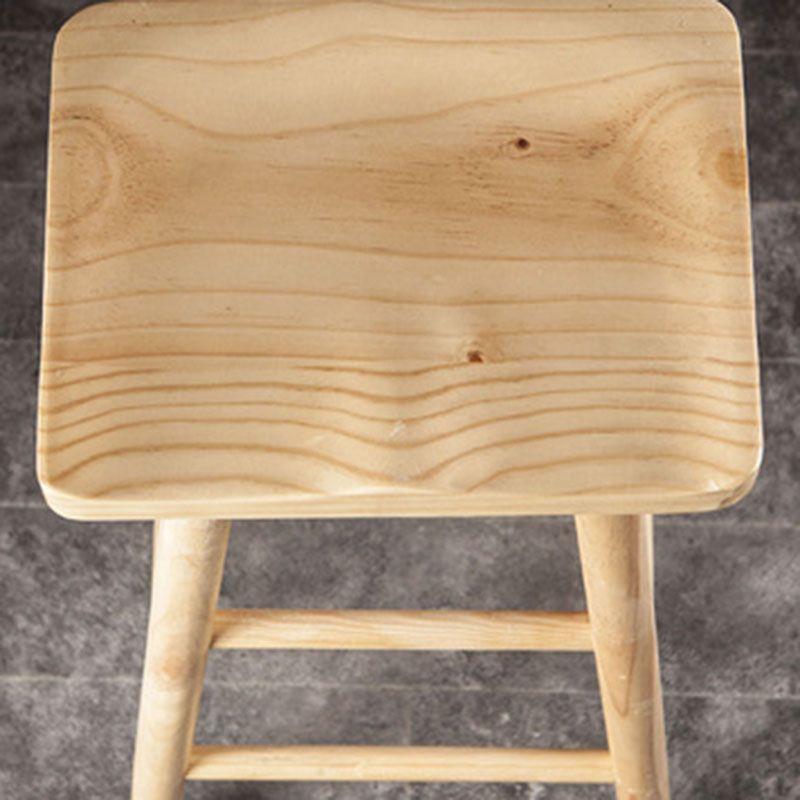 Modern Armless Backless Counter Stool Wood Milk Tea Shop Bar Stool with Seat Clearhalo 'Bar Furniture' 'Bar Stools' 'bar_stools' 'furn' 'furn_bar_stools' 'Furniture' 'furniture_bar_stools' 'Kitchen & Dining Furniture' 1200x1200_04e55e8b-dbe1-403c-afaa-7d455ac372d1