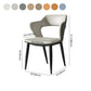 Contemporary Dining Room Chair Matte Finish Leather Curved Open Back Arm Chair Clearhalo ' kitchen&dining_furn' 'Dining Chairs' 'Dining Tables & Seating' 'dining_chair' 'furn' 'furn_dining_chair' 'Furniture' 'furniture_dining_chair' 'Kitchen & Dining Furniture' 'kitchen' 1200x1200_04e6d975-7729-4e4a-83f2-6d7967f2f4cd