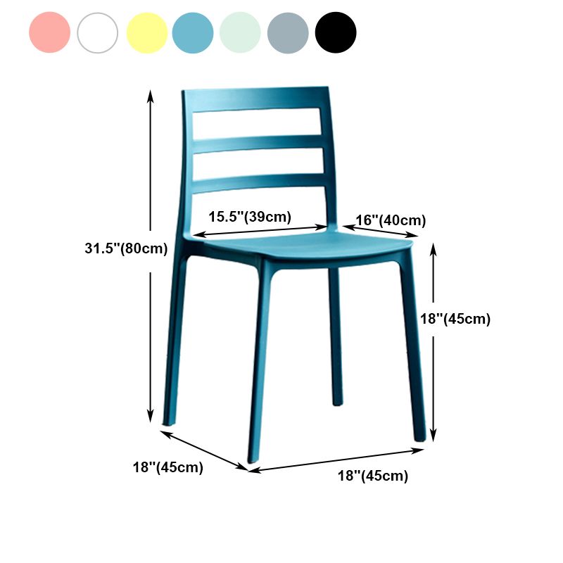 Scandinavian Plastic Side Chair Stackable Kitchen Dining Room Chair Clearhalo 'Dining Chairs' 'Dining Tables & Seating' 'dining_chair' 'Furniture' 'furniture_dining_chair' 'Kitchen & Dining Furniture' 1200x1200_04e81f99-07ff-4f02-a51d-e6ffb845a95c