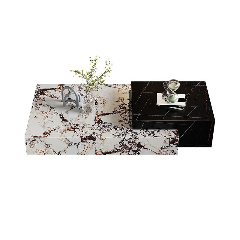 Block Nesting Coffee Table Set Contemporary Rectangle Slate Top Clearhalo 'Coffee & Accent Tables' 'Coffee Tables' 'coffee_tables' 'furn' 'furn_coffee_tables' 'Furniture' 'Living Room Furniture' 1200x1200_04e83835-de7a-400f-bd85-b92003d04203