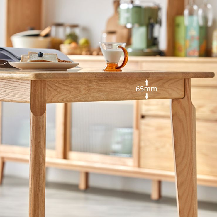 Contemporary Style Solid Wood Dining Table 4 Legs Wood Base Rectangle Table for Home Clearhalo ' dining_table' 'Dining Tables & Seating' 'Dining Tables' 'furn' 'furn_dining_table' 'Furniture' 'furniture_dining_table' 'Kitchen & Dining Furniture' 'kitchen&dining_furn' 'kitchen' 'kitchen_dining_table' 1200x1200_04e8774d-405d-4908-a0c1-4f1d5cfad08c