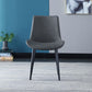 Contemporary Home Leather Side Chair Solid Back Dining Chair with Black Legs Clearhalo ' kitchen&dining_furn' 'Dining Chairs' 'Dining Tables & Seating' 'dining_chair' 'furn' 'furn_dining_chair' 'Furniture' 'furniture_dining_chair' 'Kitchen & Dining Furniture' 'kitchen' 1200x1200_04e877ef-db13-4e89-ab0e-1f54b577e3b5