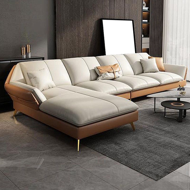 Contemporary Cushion Back Sectional Removable Cushions Storage Sofa and Chaise Clearhalo 'furn' 'furn_sectionals' 'Furniture' 'furniture_sectionals' 'kitchen' 'kitchen_sectionals' 'Living Room Furniture' 'Sectionals' 1200x1200_04e94f01-bfa0-4bdf-9f47-2fd0b675553e