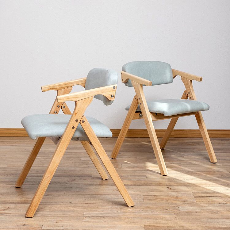 Modern Rubberwood Chairs Set Open Back Folding Side Kitchen Dining Chair Clearhalo ' kitchen&dining_furn' 'Dining Chairs' 'Dining Tables & Seating' 'dining_chair' 'furn' 'furn_dining_chair' 'Furniture' 'furniture_dining_chair' 'Kitchen & Dining Furniture' 'kitchen' 1200x1200_04ea5d2f-5e65-4437-b01f-99a03bd7737b