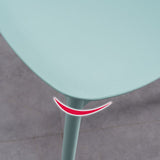 Silla de plástico sin brazo silla de comedor abierta para uso doméstico