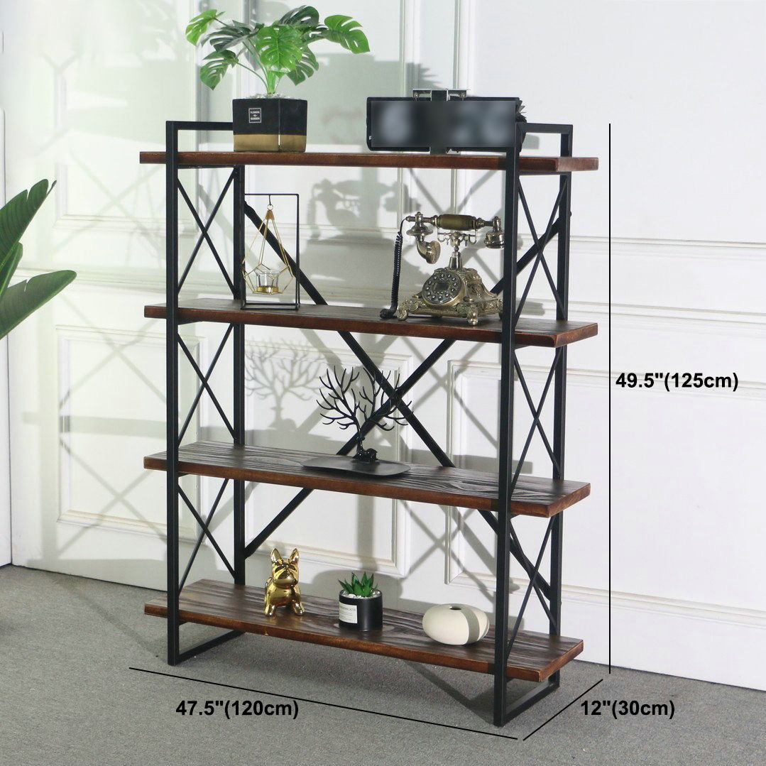 Industrial Style Etagere Bookshelf Open Shelf Bookcase with Rectangular Shelves Clearhalo 'Bookcases' 'furn' 'furn_bookcases' 'Furniture' 'furniture_bookcases' 'kitchen' 'kitchen_bookcases' 'Living Room Furniture' 'Office Furniture' 1200x1200_04ecaa1e-cdab-48a7-a162-b49174daa8d3