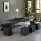 Pine Solid Wood Dining Table Acrylic Base Table for Dining Room Clearhalo 'Dining Tables & Seating' 'Dining Tables' 'dining_table' 'furn' 'furn_dining_table' 'Furniture' 'Kitchen & Dining Furniture' 1200x1200_04ee1500-180a-4b40-b0bc-1bdab067ab14