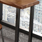 Industrial Pub Dining Set 1/2/5 Pcs Rectangular Solid Wood Pub Set for Home Clearhalo 'Bar Furniture' 'furn' 'furn_home_bar_bar_sets' 'Furniture' 'Home Bars & Bar Sets' 'home_bar_bar_sets' 'Kitchen & Dining Furniture' 1200x1200_04eee0a9-47f9-4792-bb78-cd8eb30658a4