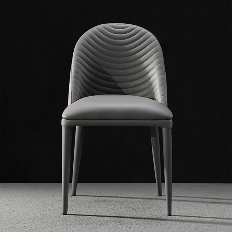 Parsons Side Chair Leather Metal Base Dining Chair for Dining Room Clearhalo 'Dining Chairs' 'Dining Tables & Seating' 'dining_chair' 'furn' 'furn_dining_chair' 'Furniture' 'Kitchen & Dining Furniture' 1200x1200_04f04518-323d-48bb-aae4-6614b27b1a92