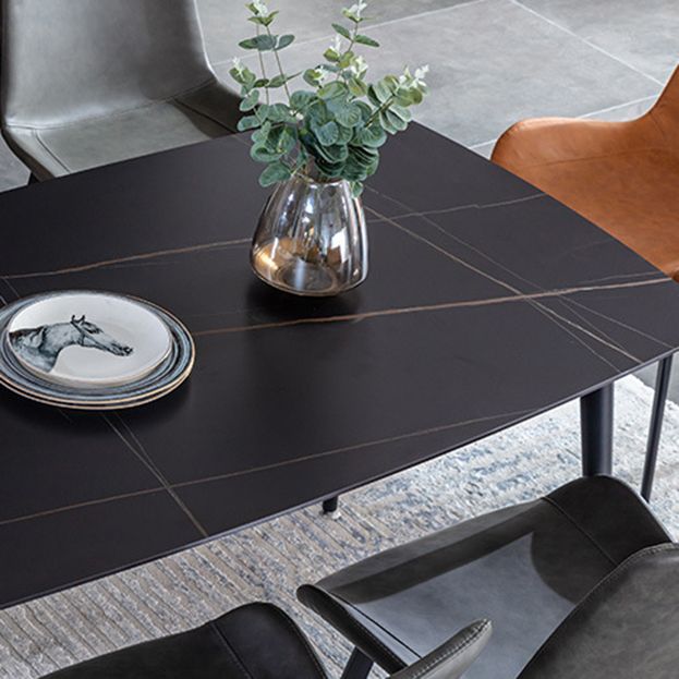 Minimalist 1/2/5/7 Pieces Dining Table Sets Sintered Stone Dining Table Set with Chair Clearhalo 'Dining Room Sets' 'Dining Tables & Seating' 'dining_room_set' 'furn' 'furn_dining_room_set' 'Furniture' 'furniture_dining_room_set' 'Kitchen & Dining Furniture' 'kitchen&dining_furn' 'kitchen' 1200x1200_04f0ff99-f2ec-4c59-8483-9e447cc9bcaf