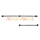 Metal Industrial Style Coat Rack Wall Mounted Coat Hanger Living Room
