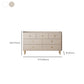 15,6-inch W opbergkist Klassiek Glam Stone opbergkistcommode