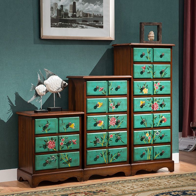 Coffre de rangement vertical en bois côtier pour lingerie, pour chambre à coucher