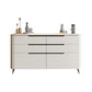 Modern Stone Sideboard a buffet con cassetti del soggiorno con gambe in legno massiccio